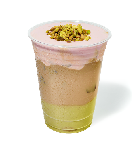 Strawberry Pistachio Latte
