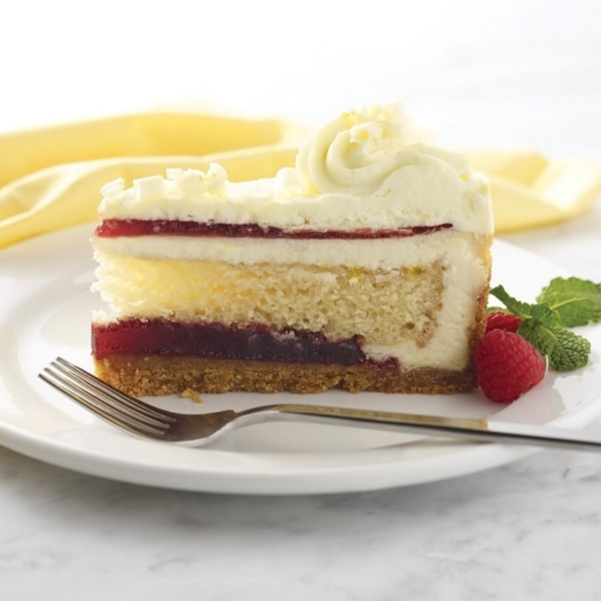 Lemon Raspberry Cheesecake